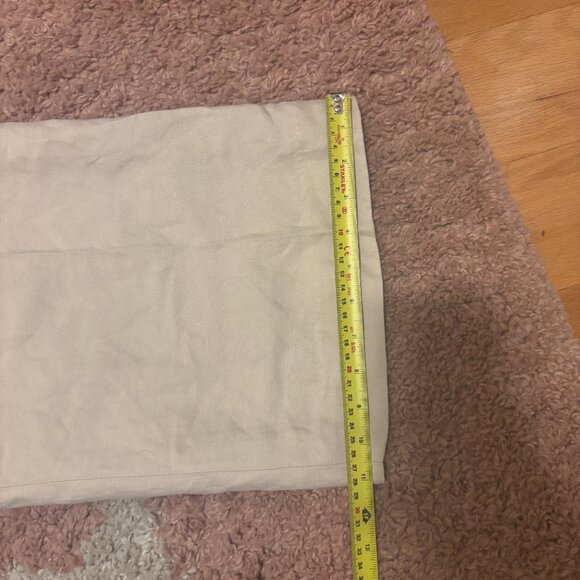 Ann Taylor Sz 4 Beige Sand Linen Blend High Rise Wide Leg Relaxed Beach Pants - Picture 9 of 9